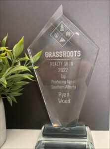 Ryan Wood, 2023 Top Producing Agent in Southern Alberta, with Realty Aces at Grassroots Realty Group.